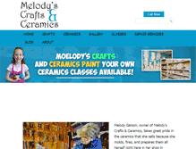 Tablet Screenshot of melodyscrafts.com